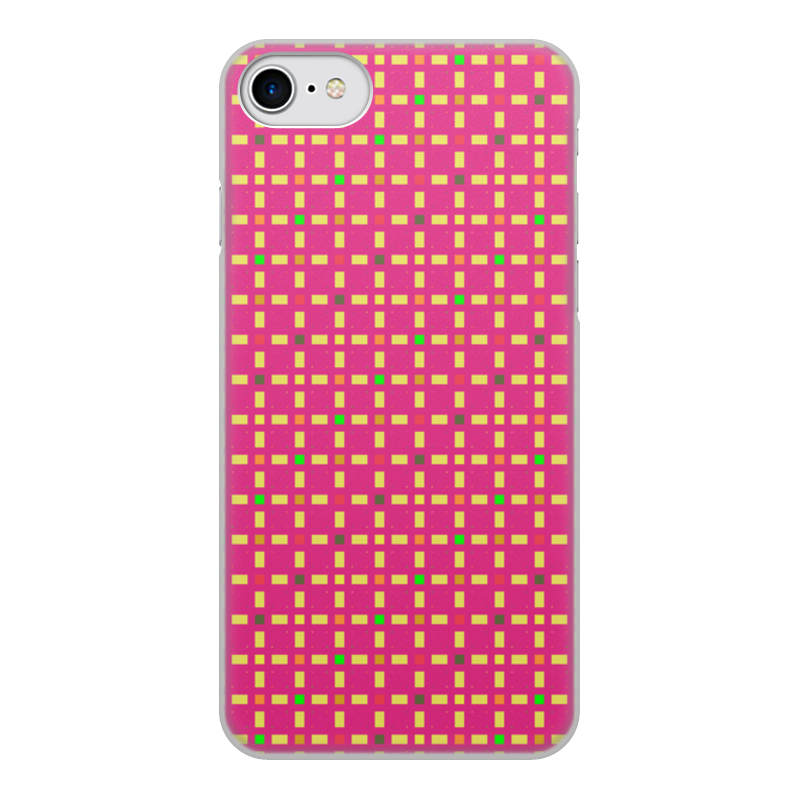 Printio Чехол для iPhone 7, объёмная печать Розовый узор силиконовый чехол на huawei nova 7 se 5g youth узор 7 для хуавей нова 7 се