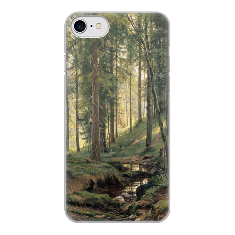 Printio Чехол для iPhone 7, объёмная печать Ручей в лесу (иван шишкин) printio чехол для iphone 8 plus объёмная печать ручей в лесу иван шишкин