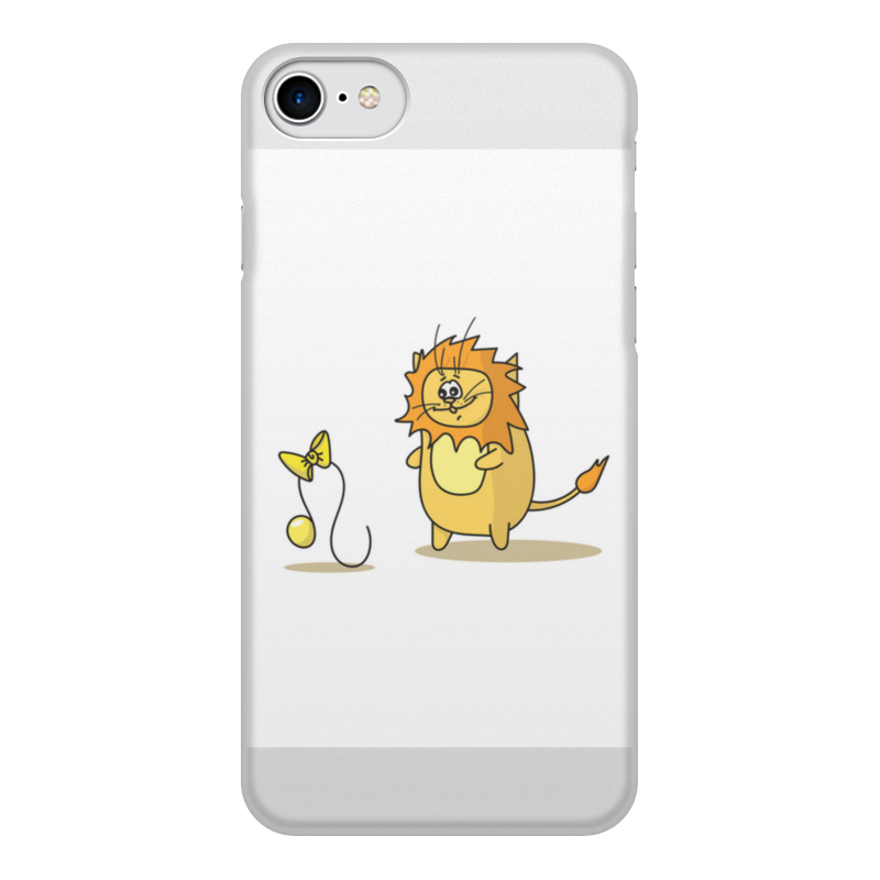 Printio Чехол для iPhone 7, объёмная печать Кот лев. подарок для льва силиконовый чехол на oneplus 7 кот на рыбалке для ванплас 7