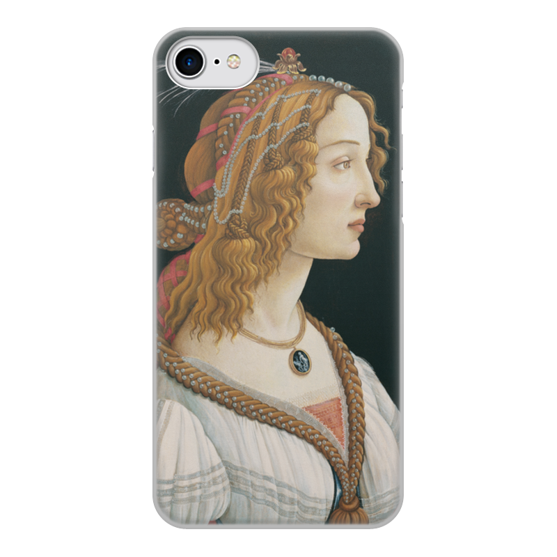 цена Printio Чехол для iPhone 7, объёмная печать Портрет молодой женщины (боттичелли)