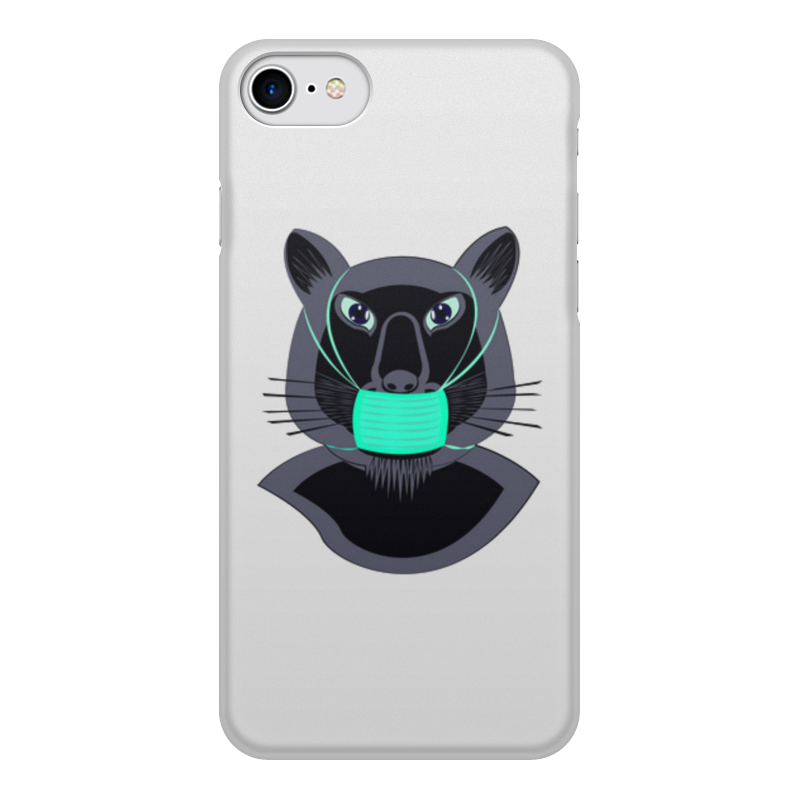 Printio Чехол для iPhone 7, объёмная печать Пантера в маске printio чехол для iphone 7 объёмная печать кошки