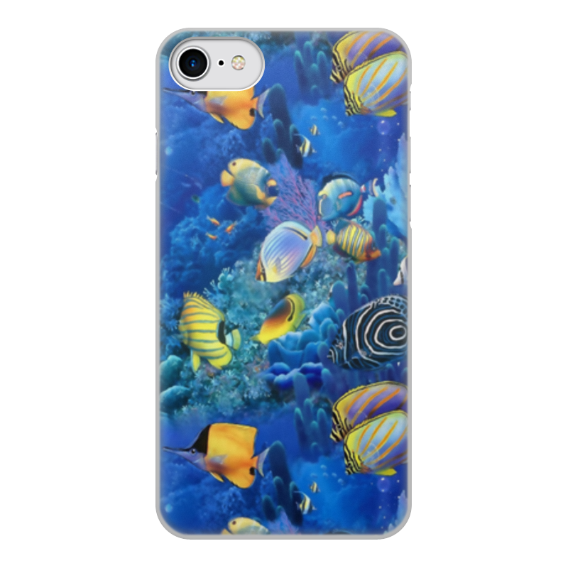 Printio Чехол для iPhone 7, объёмная печать Морской риф