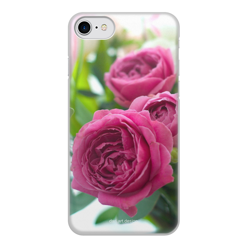 Printio Чехол для iPhone 7, объёмная печать Розовые розы
