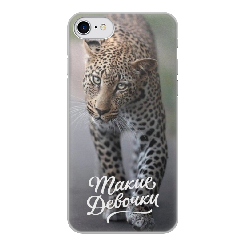 Printio Чехол для iPhone 7, объёмная печать Леопард