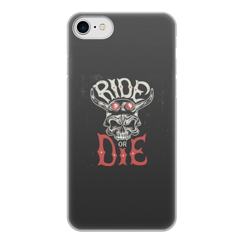 Printio Чехол для iPhone 7, объёмная печать Ride die