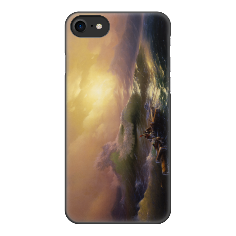 Printio Чехол для iPhone 7, объёмная печать Девятый вал (картина айвазовского) printio чехол для iphone 8 объёмная печать христос во время шторма на море галилейском