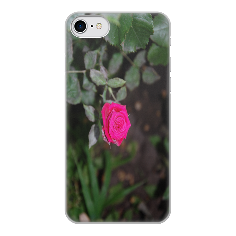 Printio Чехол для iPhone 7, объёмная печать Rose green матовый soft touch силиконовый чехол на apple iphone xr эпл айфон икс эр с 3d принтом cosmocorgi черный
