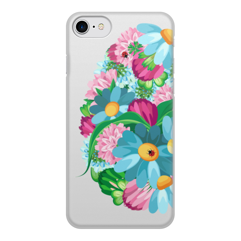 Printio Чехол для iPhone 7, объёмная печать Яйцо из цветов