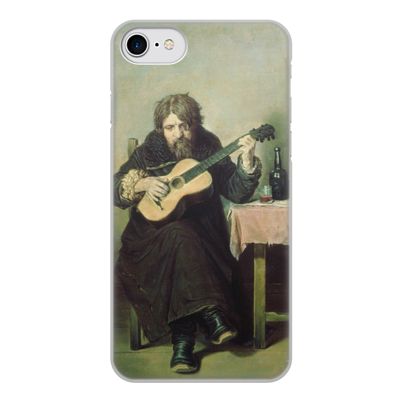 Printio Чехол для iPhone 7, объёмная печать Гитарист - бобыль (картина василия перова) printio тетрадь на скрепке гитарист бобыль картина перова