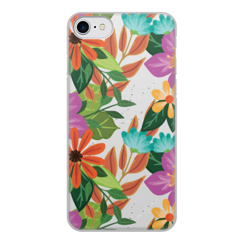 Printio Чехол для iPhone 7, объёмная печать flowers