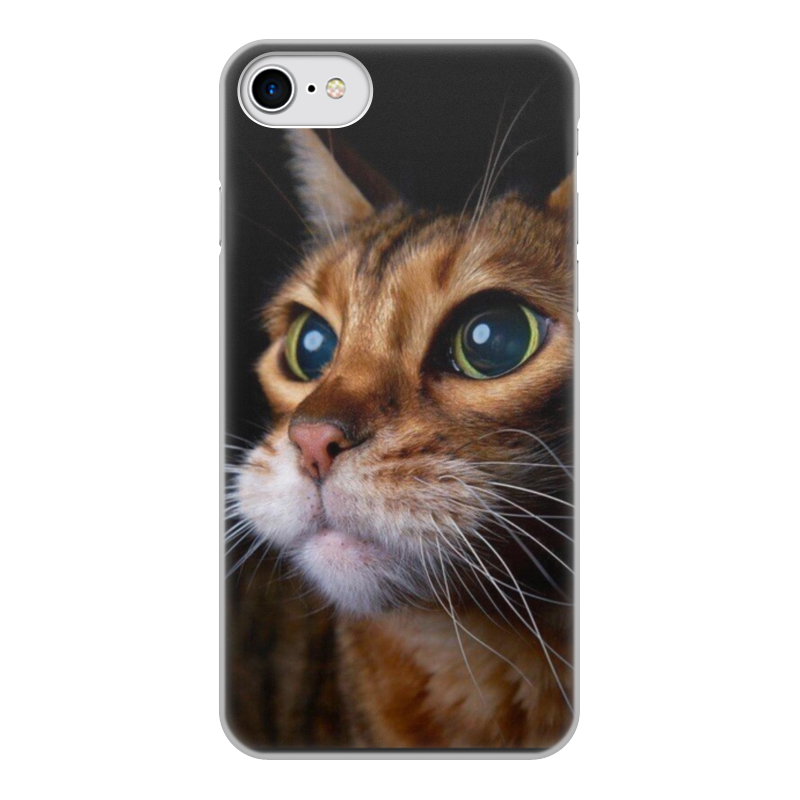 цена Printio Чехол для iPhone 7, объёмная печать Кошки. магия красоты