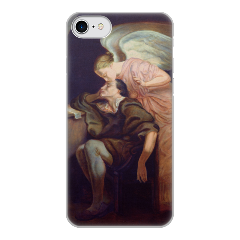 Printio Чехол для iPhone 7, объёмная печать Поцелуй музы (поль сезанн) the muse