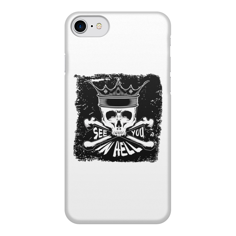 цена Printio Чехол для iPhone 7, объёмная печать See you in hell