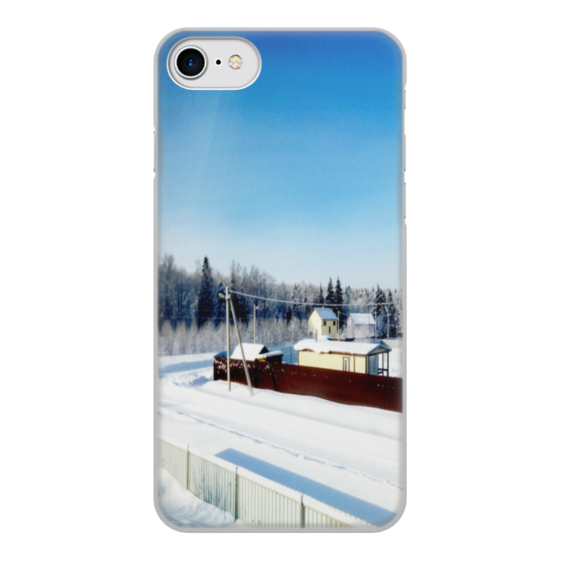 Printio Чехол для iPhone 7, объёмная печать Зима. мороз.