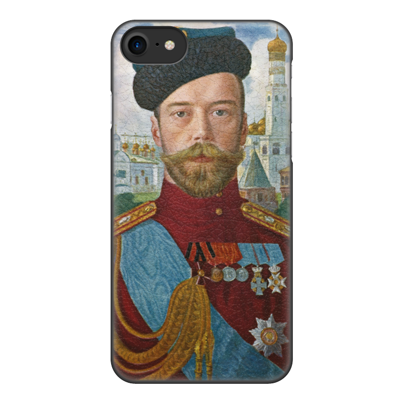 Printio Чехол для iPhone 7, объёмная печать Царь николай ii (борис кустодиев) printio чехол для iphone 5 5s объёмная печать царь николай ii борис кустодиев