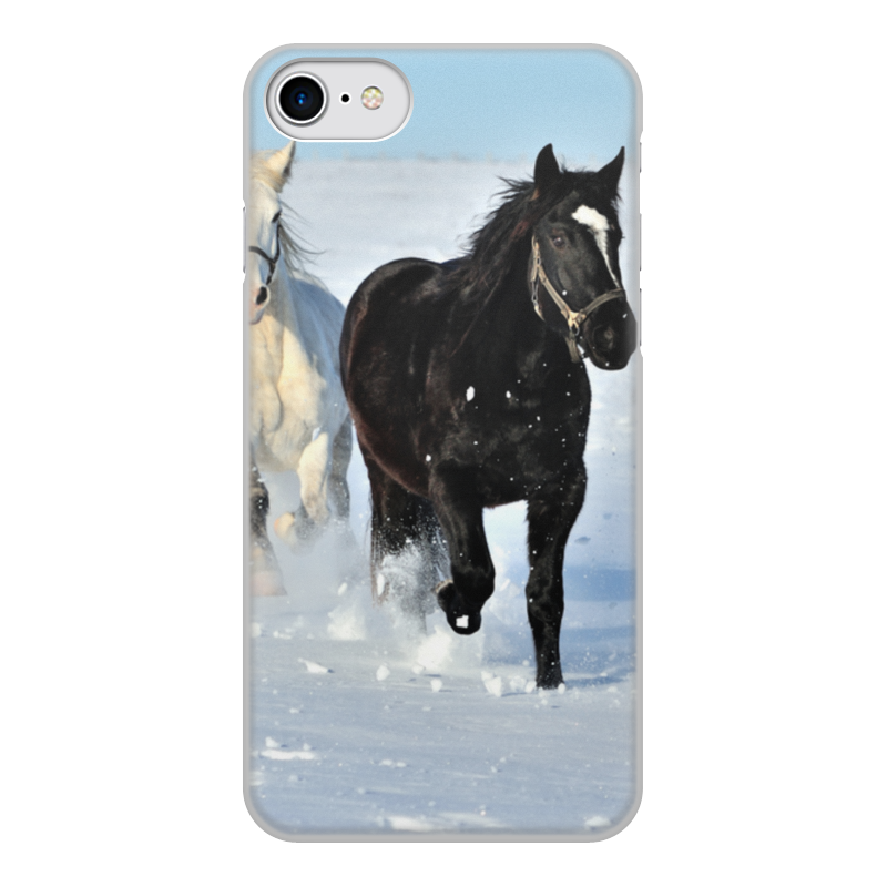 Printio Чехол для iPhone 7, объёмная печать Лошади printio чехол для iphone 7 объёмная печать лошади