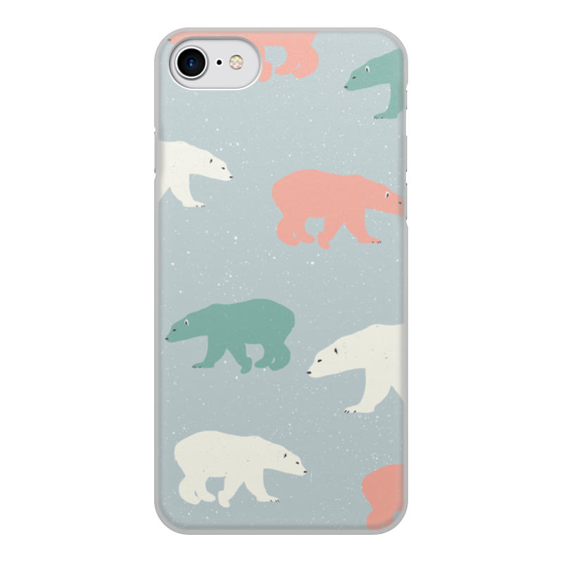 Printio Чехол для iPhone 7, объёмная печать медведи