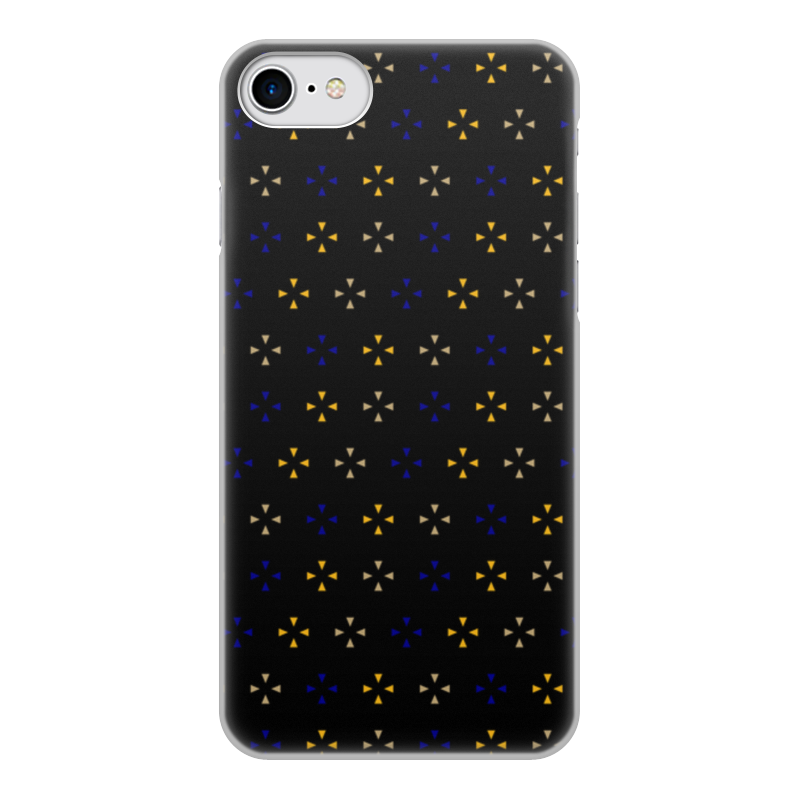 Printio Чехол для iPhone 7, объёмная печать Треугольники чехол mypads маленькие розочки на черном фоне женский для oppo reno 7 4g задняя панель накладка бампер