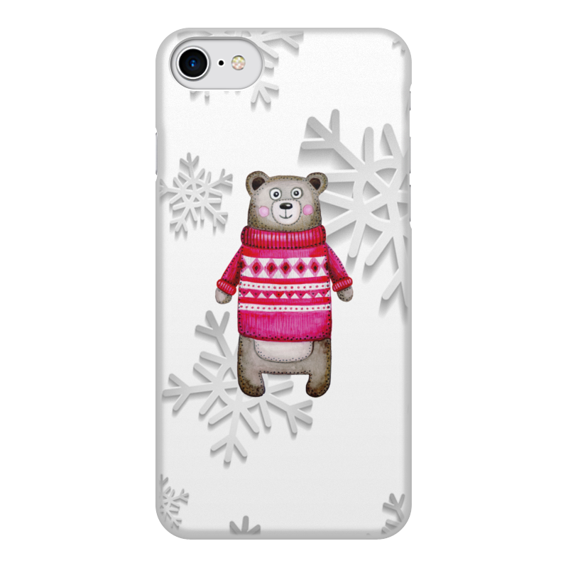 Printio Чехол для iPhone 7, объёмная печать Медведь