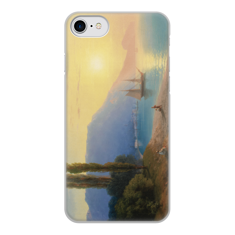 Printio Чехол для iPhone 7, объёмная печать Закат в ялте (картина айвазовского) printio свитшот мужской с полной запечаткой закат в ялте картина айвазовского