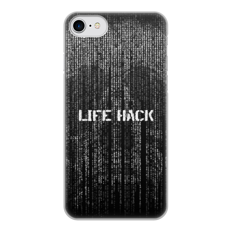 Printio Чехол для iPhone 7, объёмная печать Череп life hack