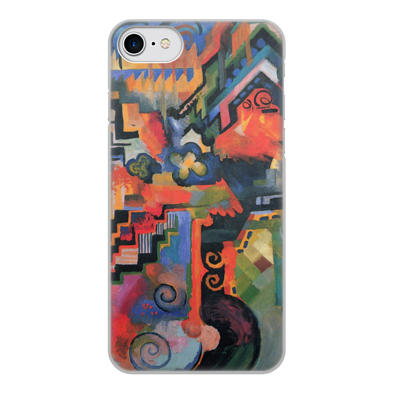 Printio Чехол для iPhone 7, объёмная печать Цветовая композиция (август маке)