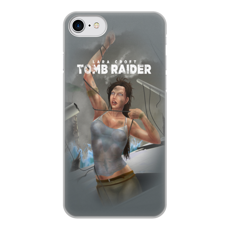 Printio Чехол для iPhone 7, объёмная печать Tomb raider