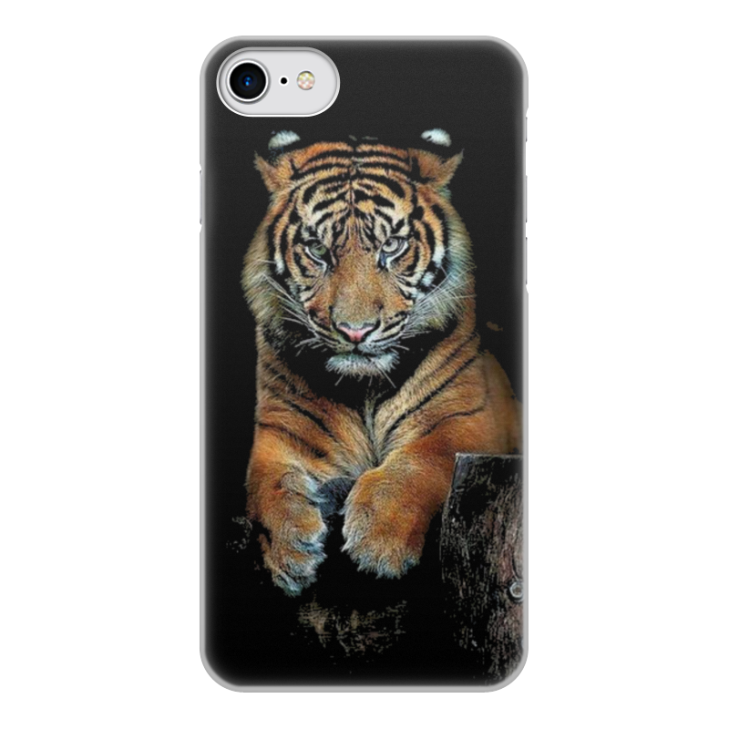 Printio Чехол для iPhone 7, объёмная печать Тигры фото