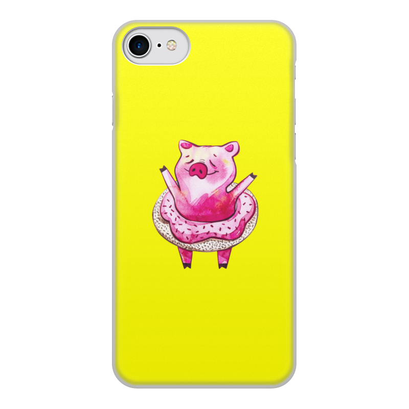 Printio Чехол для iPhone 7, объёмная печать Свинка