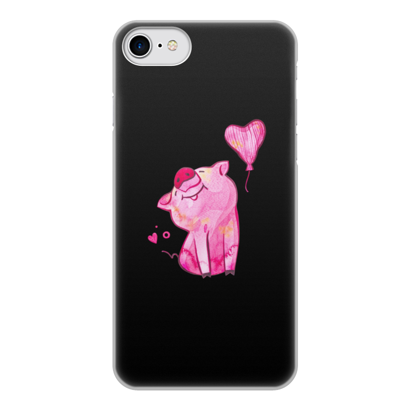 Printio Чехол для iPhone 7, объёмная печать Свинка