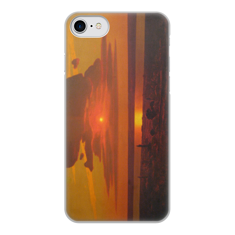 Printio Чехол для iPhone 7, объёмная печать Красный закат (картина архипа куинджи) printio чехол для samsung galaxy s8 plus объёмная печать красный закат картина архипа куинджи