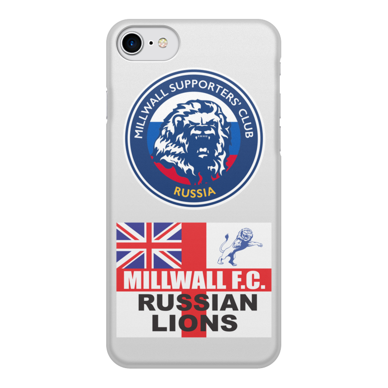 Printio Чехол для iPhone 7, объёмная печать Millwall msc russia phone cover printio обложка для паспорта millwall russian lions passport
