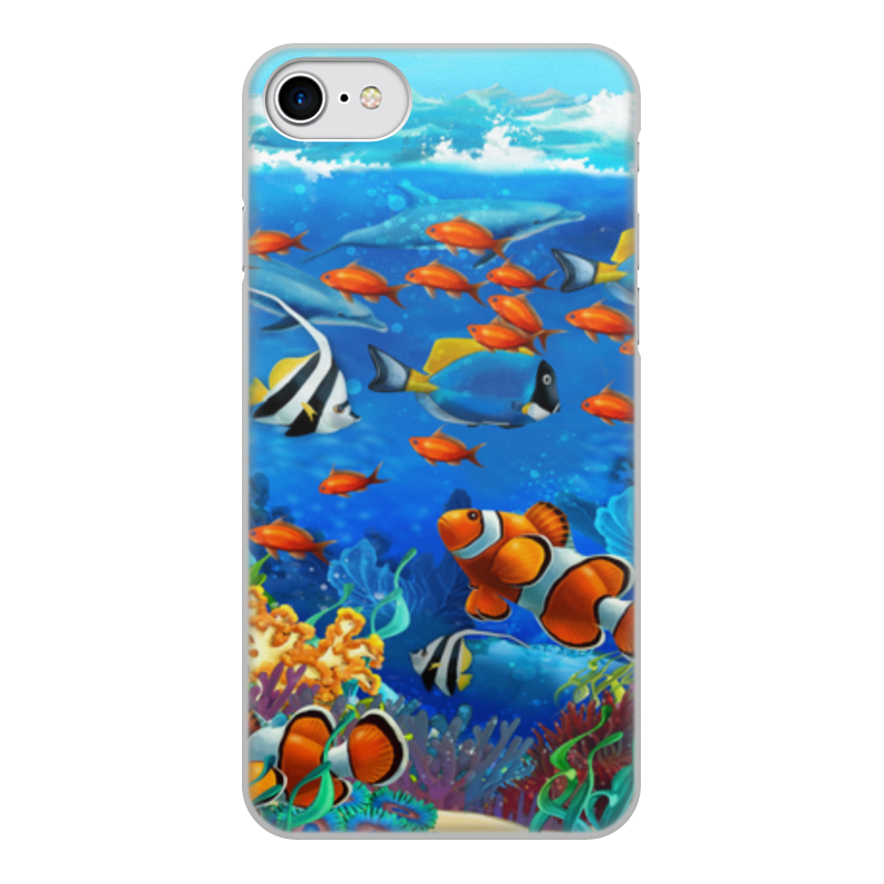 Printio Чехол для iPhone 7, объёмная печать Морской риф