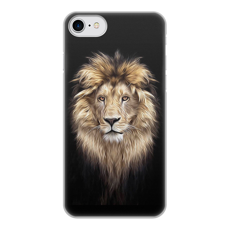 Printio Чехол для iPhone 7, объёмная печать Лев. живая природа