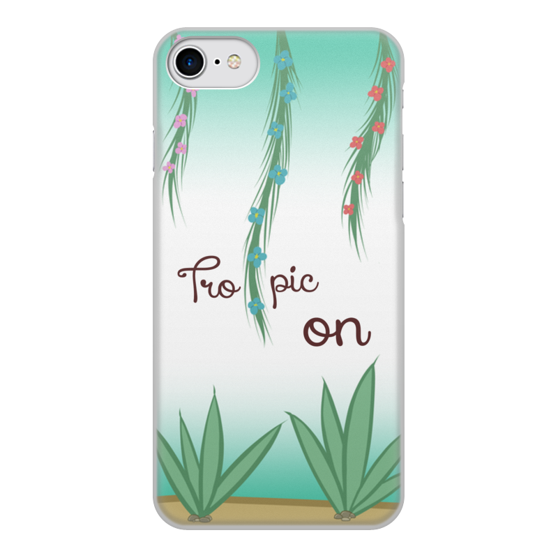 Printio Чехол для iPhone 7, объёмная печать Tropic