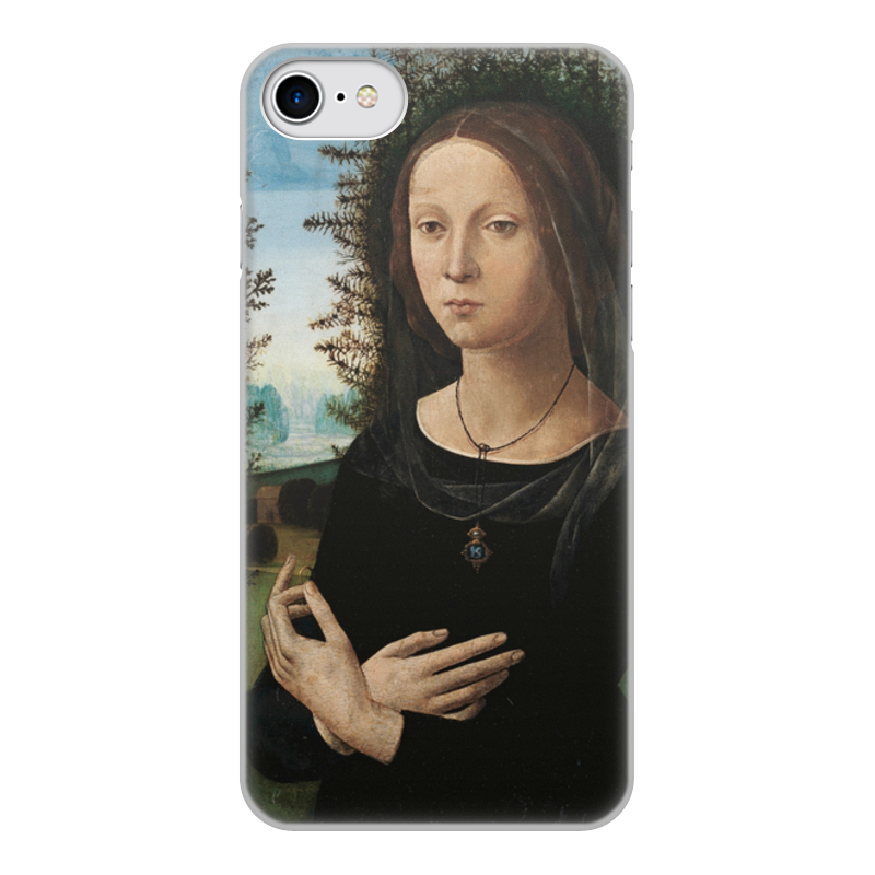 Printio Чехол для iPhone 7, объёмная печать Портрет молодой женщины (лоренцо креди) printio блокнот портрет молодой женщины лоренцо креди