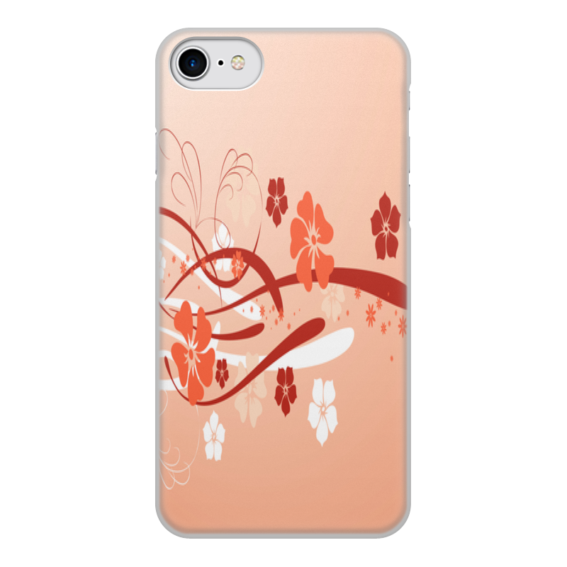 Printio Чехол для iPhone 7, объёмная печать Цветочный узор printio чехол для iphone 7 объёмная печать цветочный венок