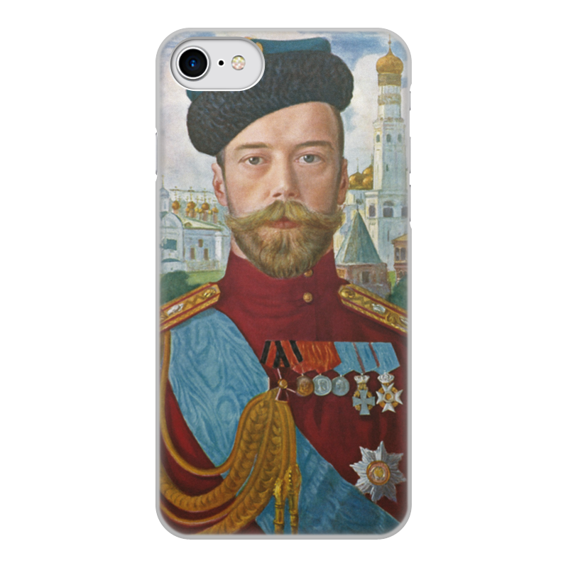 цена Printio Чехол для iPhone 7, объёмная печать Царь николай ii (борис кустодиев)