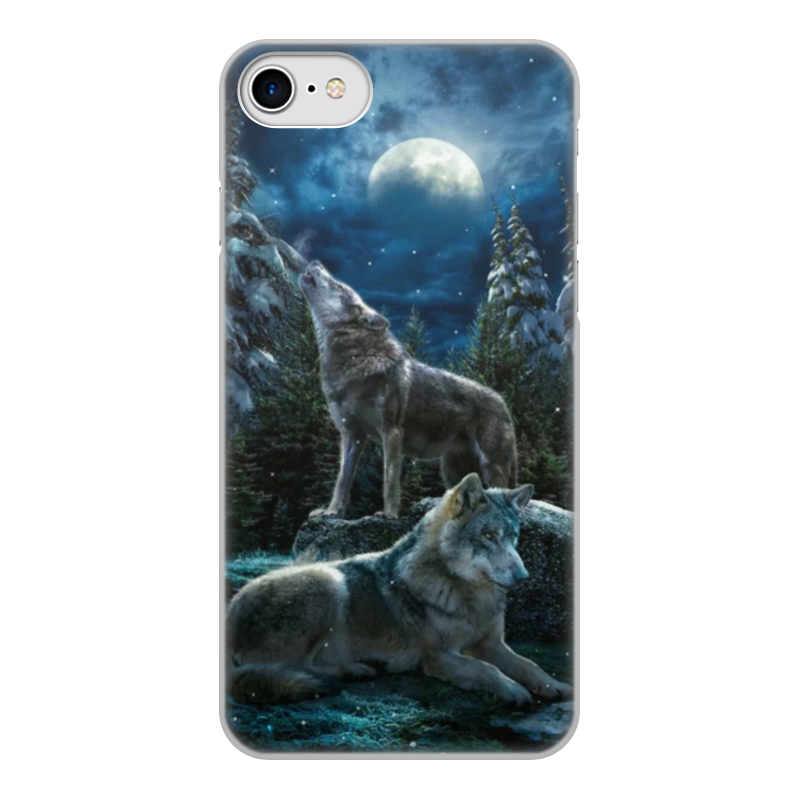 Printio Чехол для iPhone 7, объёмная печать Волки printio чехол для iphone 7 plus объёмная печать волки