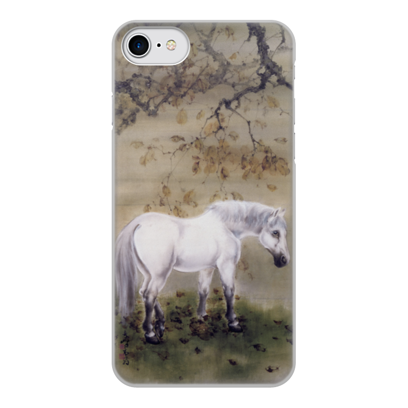 Printio Чехол для iPhone 7, объёмная печать Белая лошадь (гао цифэн) printio чехол для iphone 8 plus объёмная печать белая лошадь гао цифэн