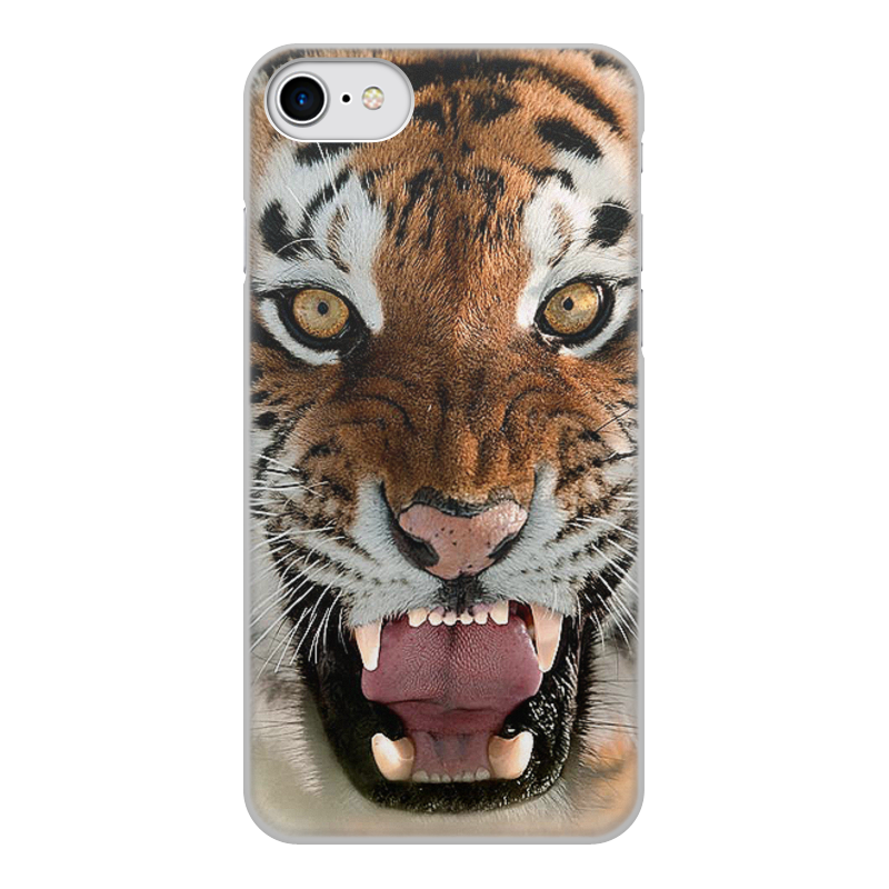 Printio Чехол для iPhone 7, объёмная печать Тигры. живая природа