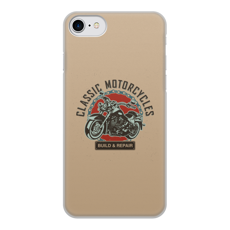 Printio Чехол для iPhone 7, объёмная печать Classic motorcycles