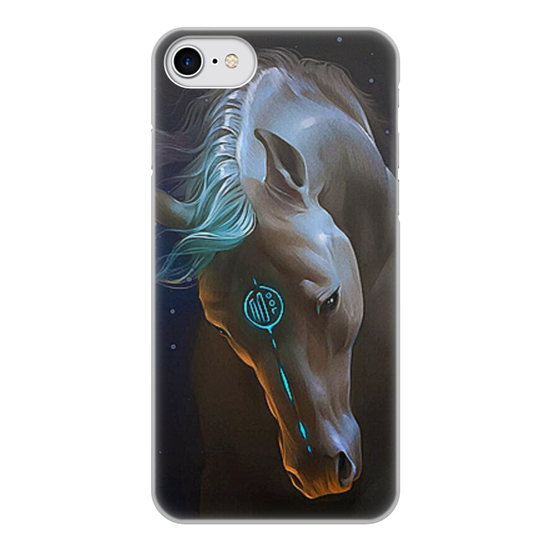 Printio Чехол для iPhone 7, объёмная печать Животные фэнтези. лошади