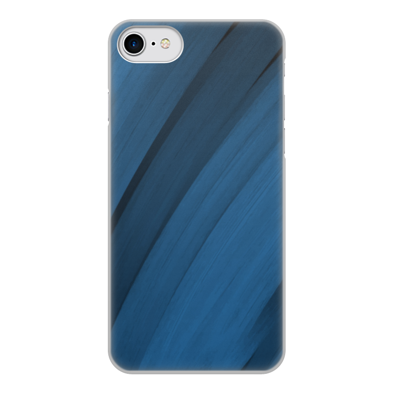 Printio Чехол для iPhone 7, объёмная печать Синяя абстракция силиконовый чехол на realme 7i цветы на синем для реалми 7 и