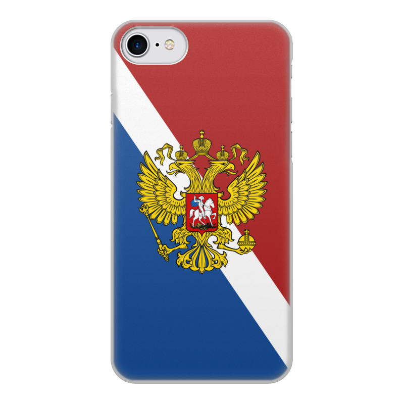 Printio Чехол для iPhone 7, объёмная печать Флаг россии