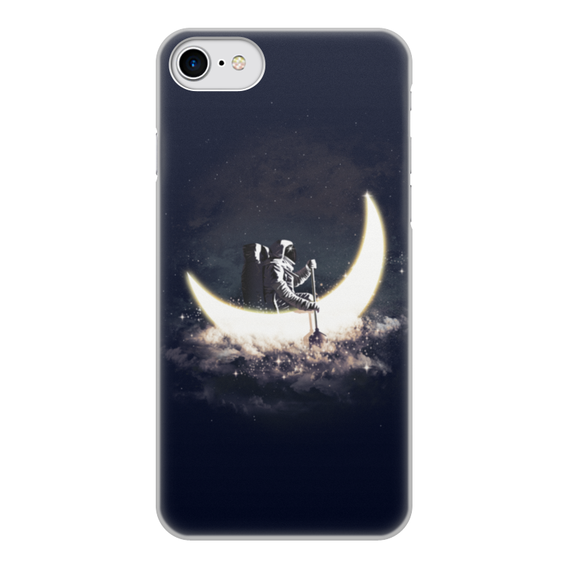 Printio Чехол для iPhone 7, объёмная печать Лунная лодка