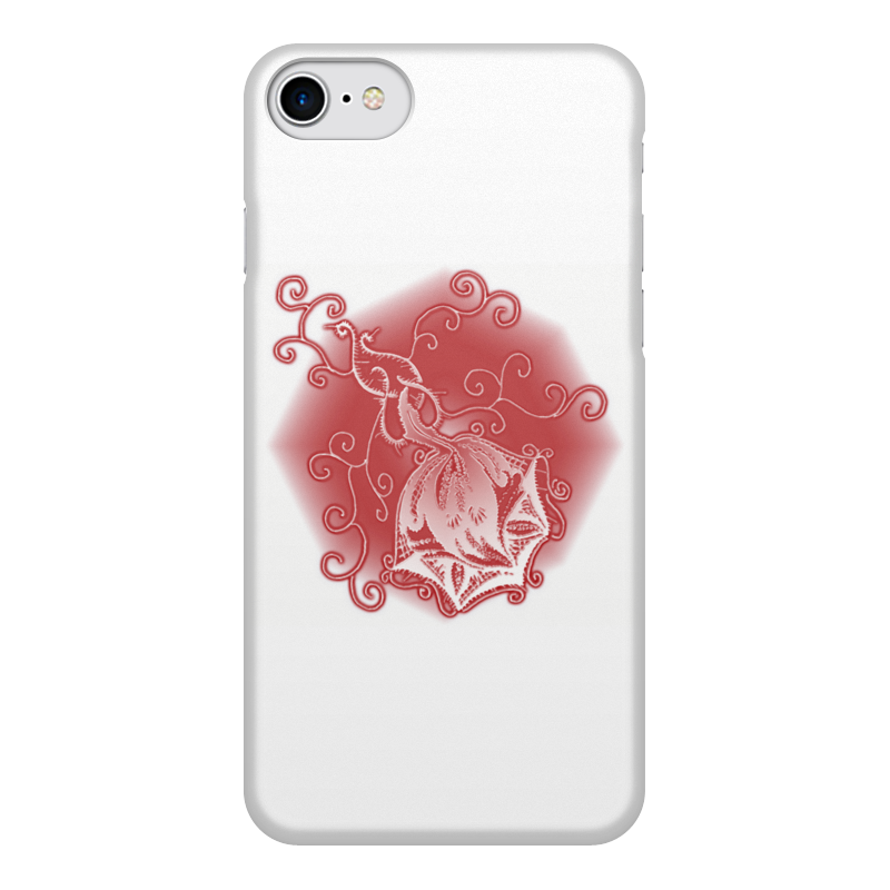 Printio Чехол для iPhone 7, объёмная печать Ажурная роза printio чехол для iphone 11 объёмная печать ледяная роза