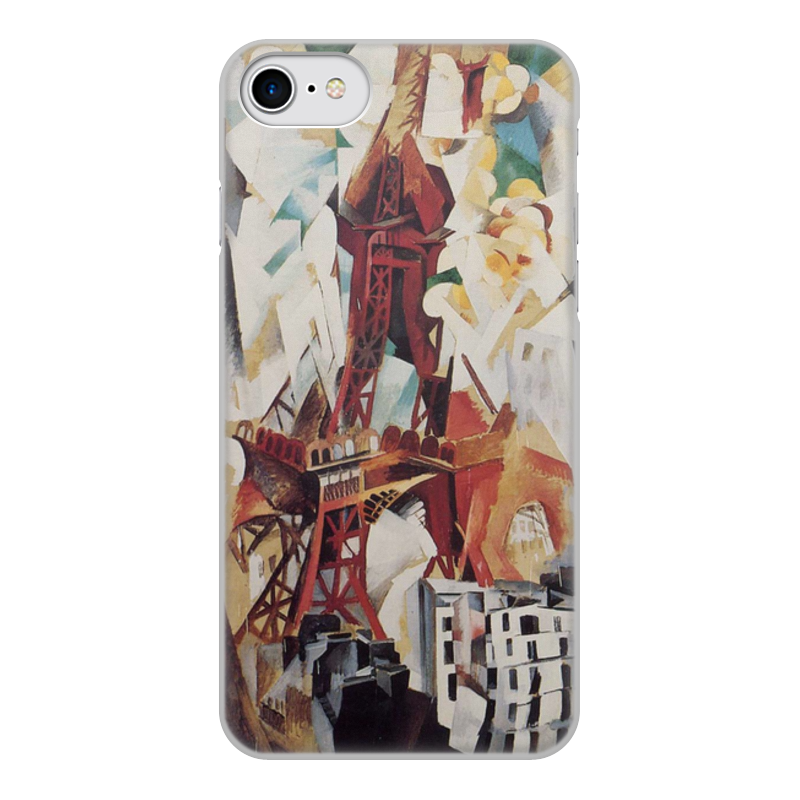 Printio Чехол для iPhone 7, объёмная печать Эйфелева башня (робер делоне)