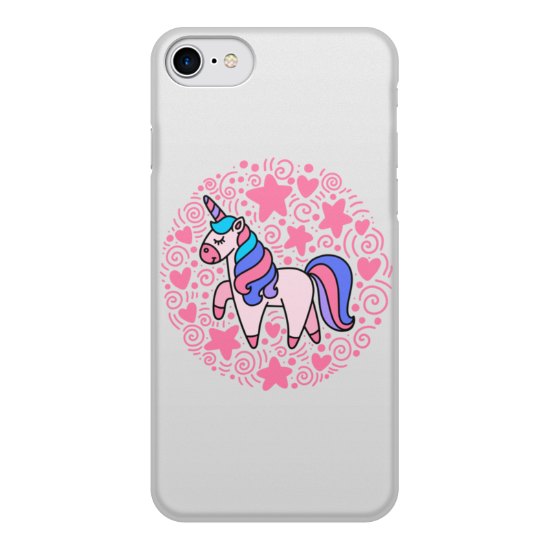 Printio Чехол для iPhone 7, объёмная печать Unicorn printio чехол для iphone 6 объёмная печать unicorn