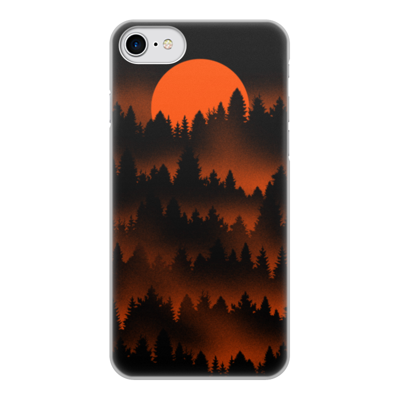 Printio Чехол для iPhone 7, объёмная печать Зоря на лесом